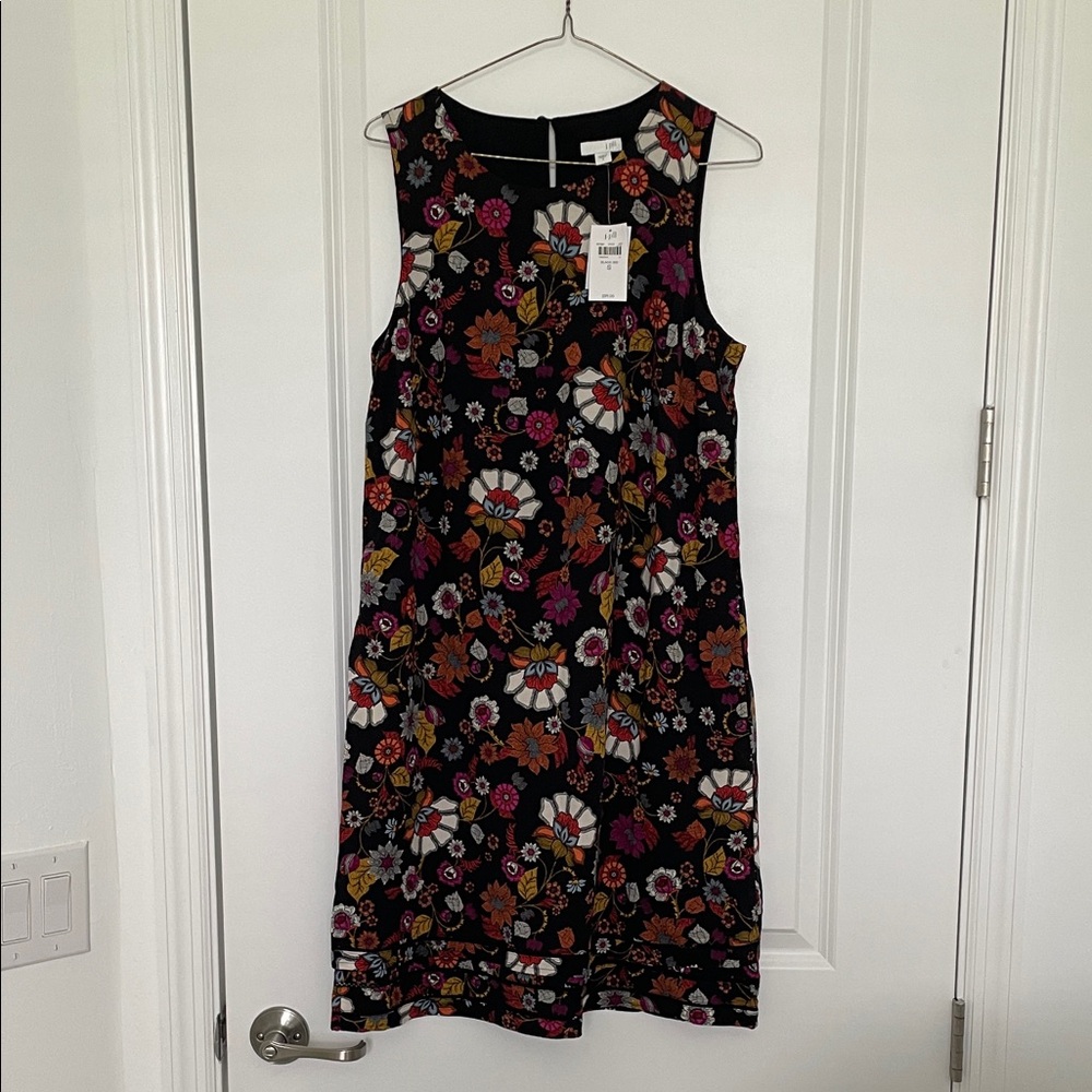J. Jill Multicolor Floral Midi Dress